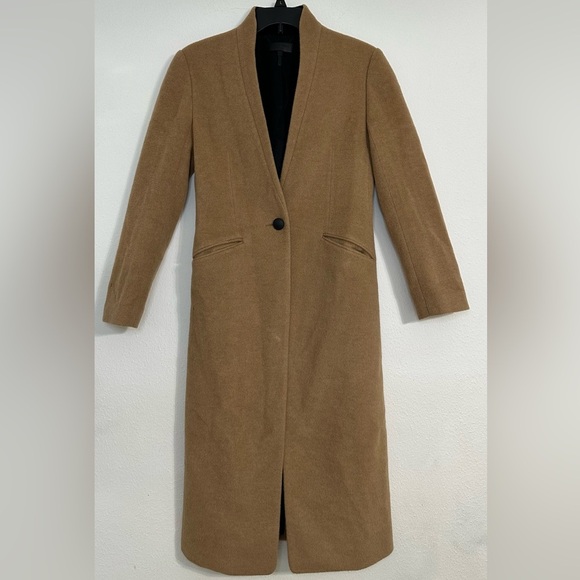 Rag & Bone Wool Tan Camel Hair Peacoat Coat  Size XS or 0 - Picture 3 of 16